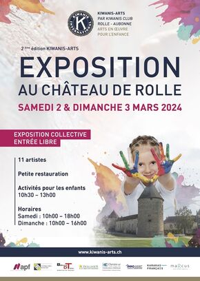 Exposition au Château de Rolle samedi 2 & dimanche 3 mars 2024